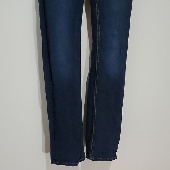 BUFFALO blue Faye dark wash 26x32 mid rise straight leg jeans - Picture 2 of 6